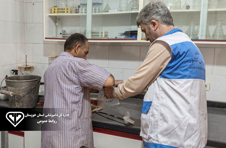 پایش بهداشتی بچه‌ماهیان در مرکز تکثیر ماهیان بومی دشت آزادگان